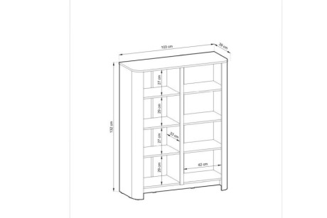 Komoda BARI K103 dąb vicenza