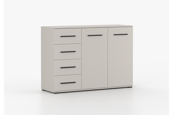 Komoda FRIDA 2D4S – Biały, Kaszmir