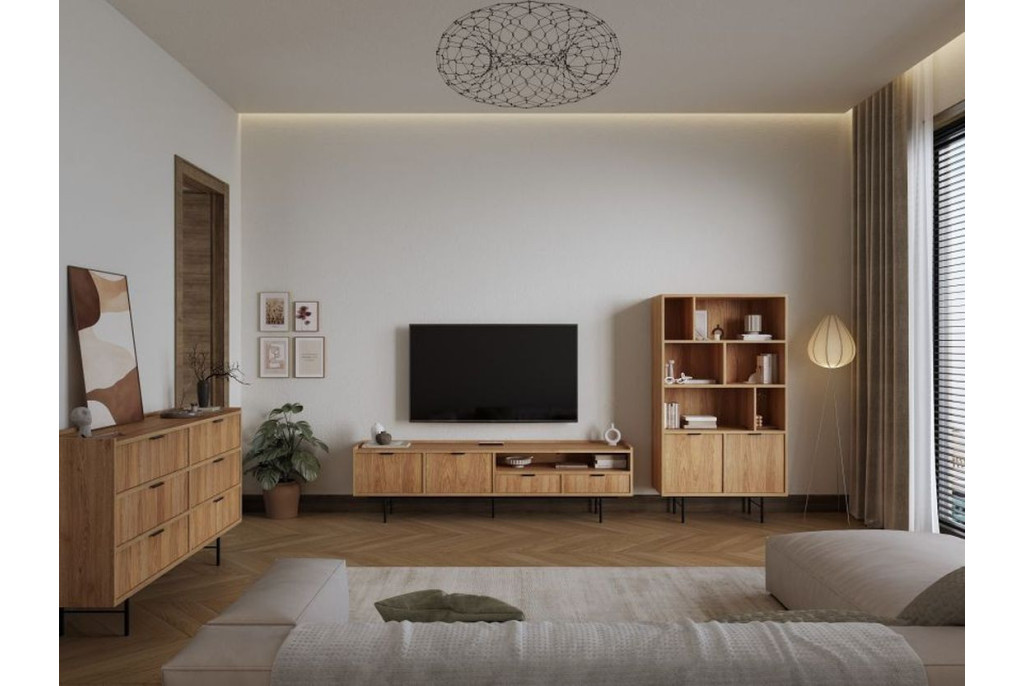 Komoda EDISON 6S Hikora – Komoda z 6 Szufladami
