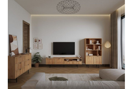 Stolik RTV 150 EDISON Hikora – Szafka RTV 150 cm