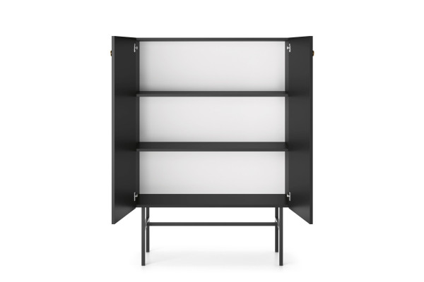 Komoda DIVA 2D Czarna 150 cm – Nowoczesna 2
