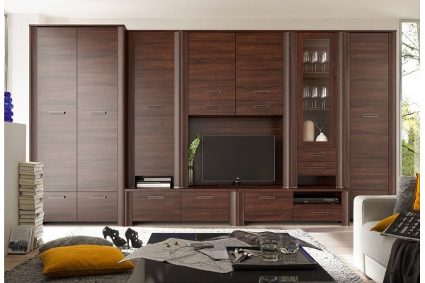 Meblościanka MATRIX 373 cm z wnęką na TV – salon, pokój 2