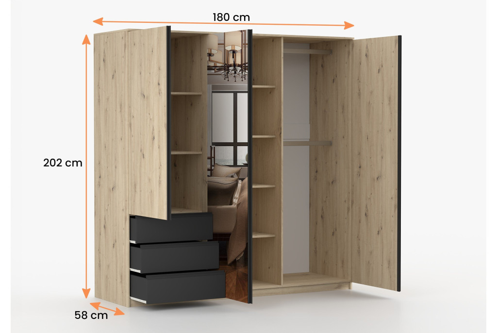 Szafa AURA 3D3S