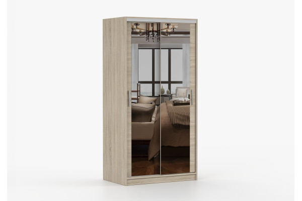 Szafa przesuwna TOKYO M 100 cm z lustrem