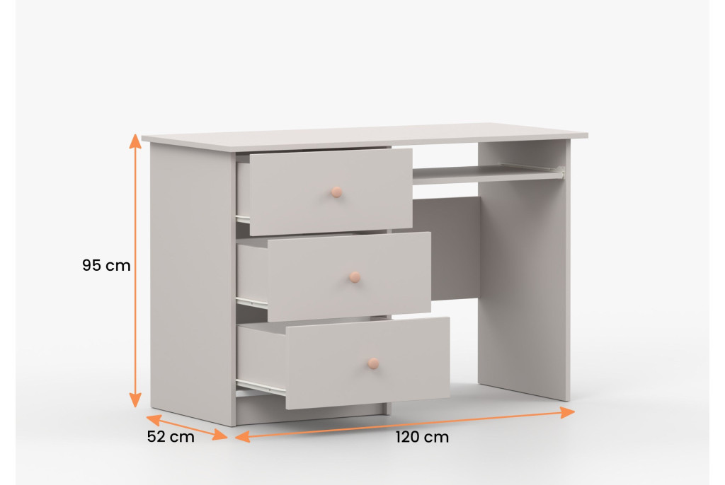 Biurko OLAF 115 cm – Skandynawskie Biurko Kaszmir