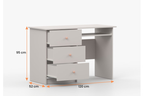 Biurko OLAF 115 cm – Skandynawskie Biurko Kaszmir