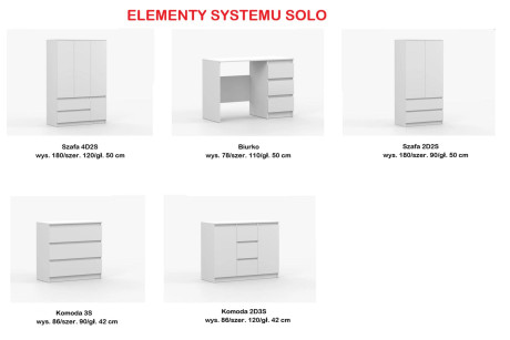 System SOLO biały - zestaw 1