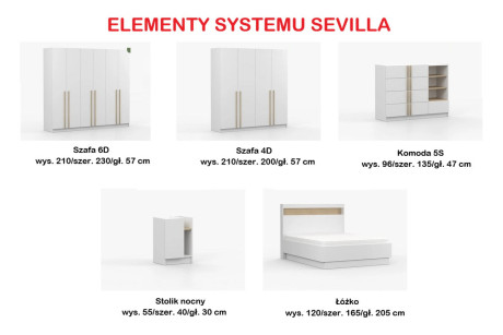 Szafa SEVILLA 6D
