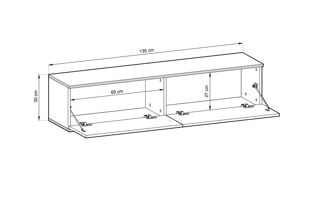 Stolik RTV ORO 135 MDF