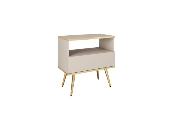 Stolik nocny ORO S54 beż