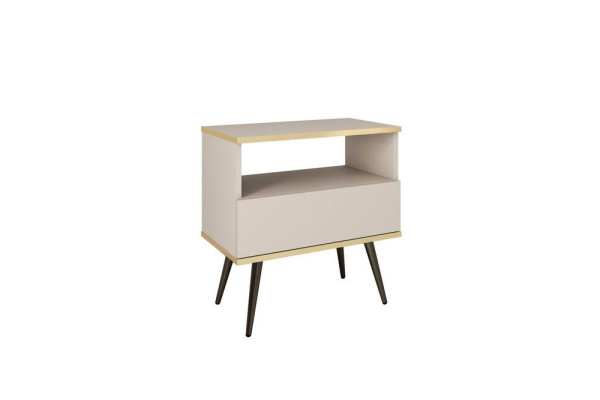 Stolik nocny ORO S54 beż 2