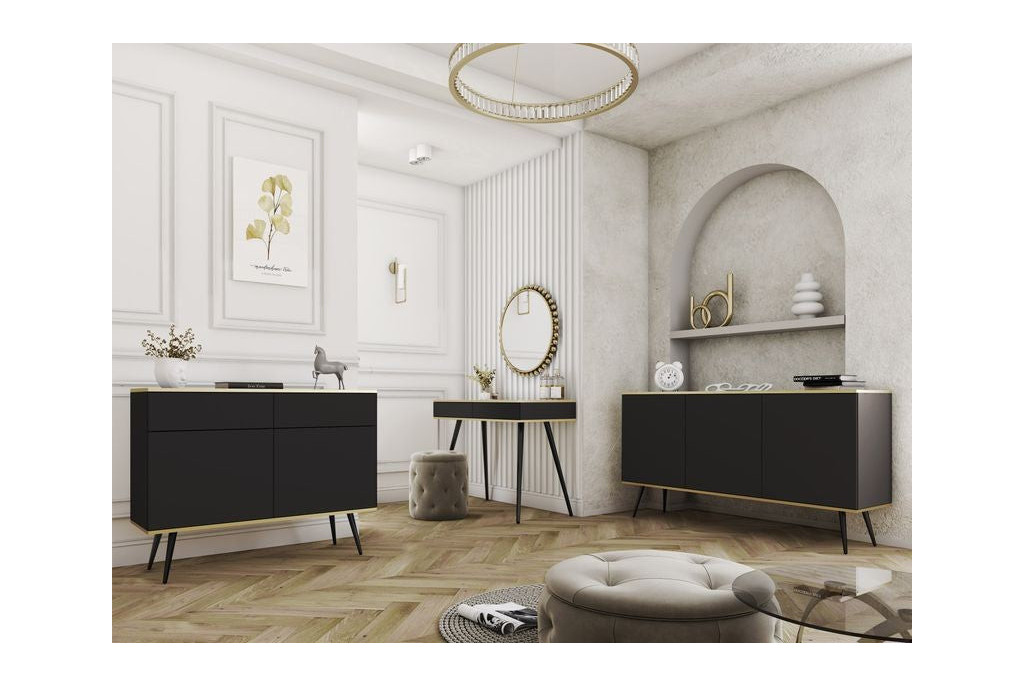 Meble systemowe ORO czarne – zestaw 1