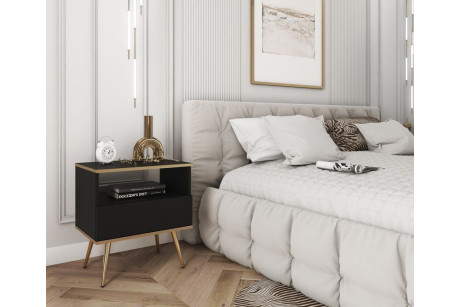Stolik nocny ORO S54 czarny
