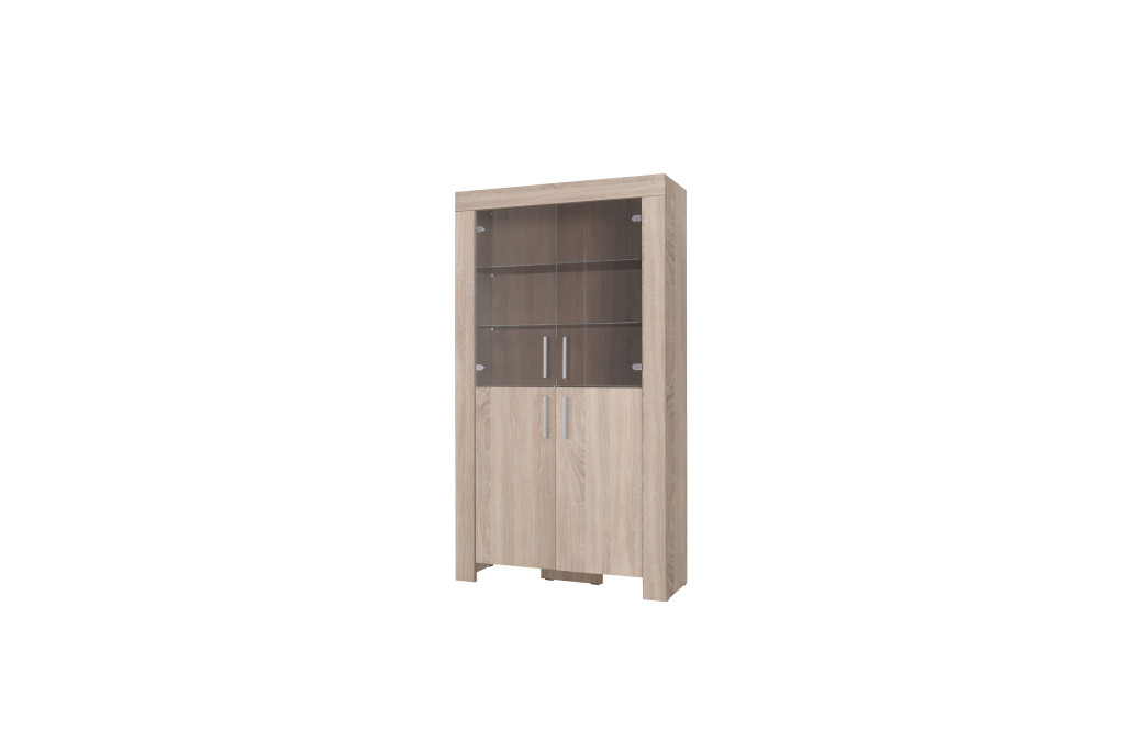 Witryna CEZAR Sonoma 100 cm – Mebel do Salonu i Sypialni