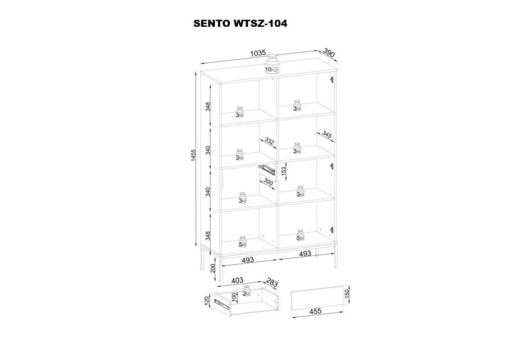 Witryna SENTO WTSZ104 wotan