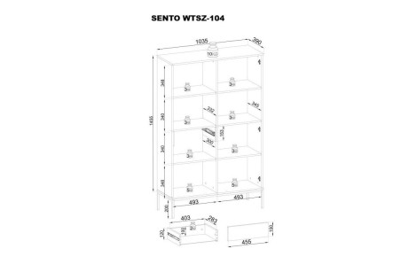 Witryna SENTO WTSZ104 wotan