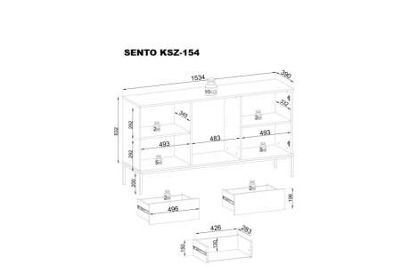 Komoda SENTO KSZ154 wotan