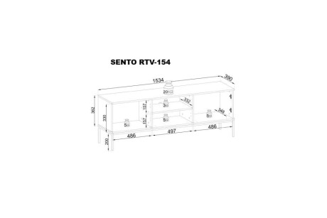 Stolik RTV SENTO RTV154