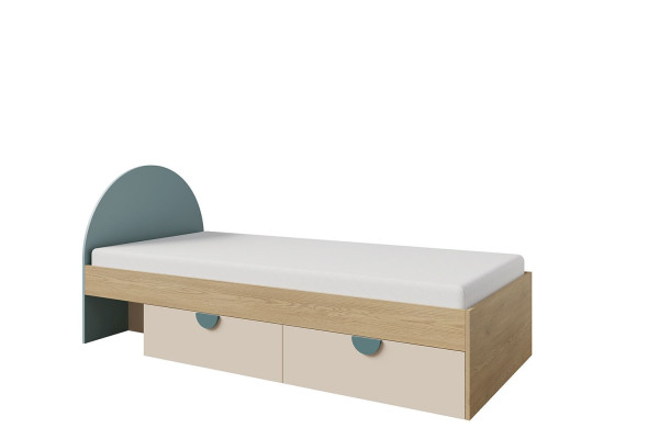 Łóżko młodzieżowe LEXI 90x200 cm morski (13 L/P)