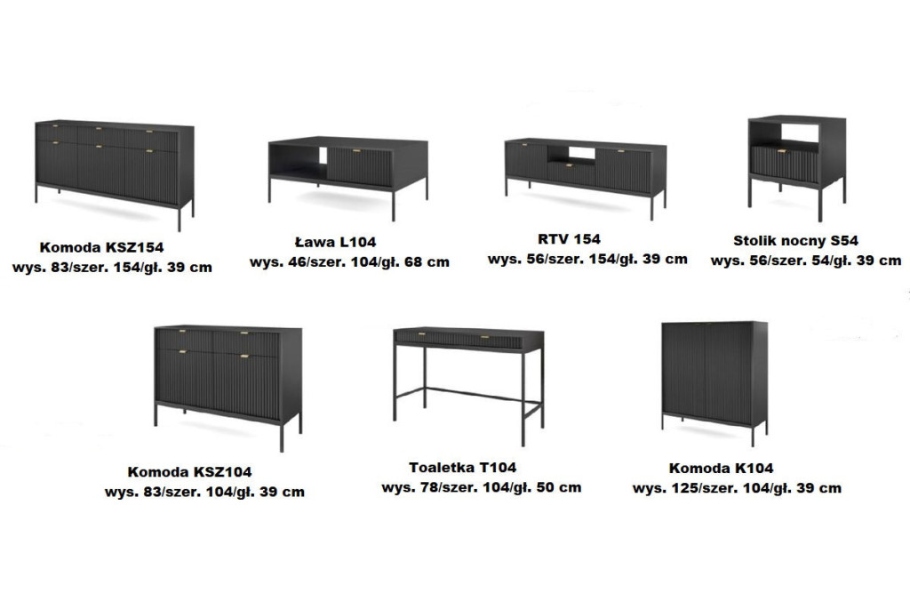 Meble systemowe NOVA cz/cz - zestaw 1