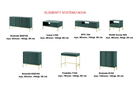Toaletka NOVA T104 gr/zł