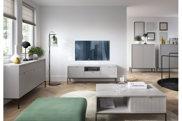 Meble systemowe NOVA szary/czarny- zestaw 1
