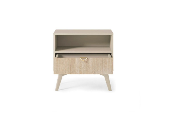 Stolik Nocny FOREST Beż S54 54cm – System Modułowy 2