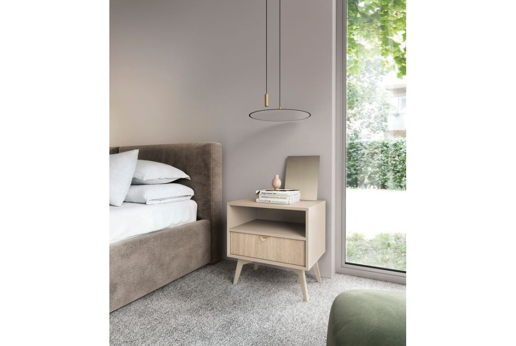 Stolik Nocny FOREST Beż S54 54cm – System Modułowy