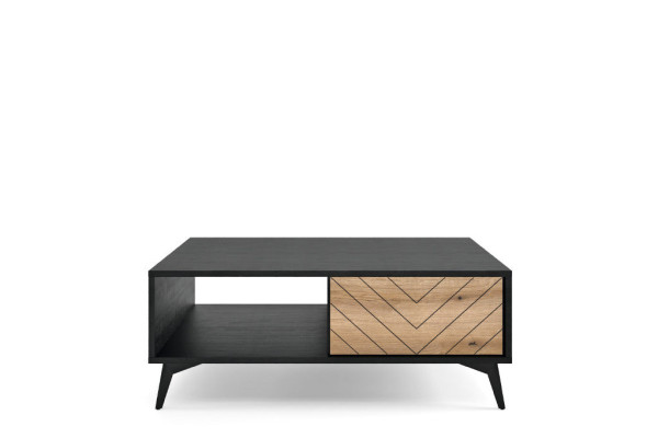 Ława DIAMOND L104 Dąb Evoke/Czarny 104 cm – System DIAMOND 2