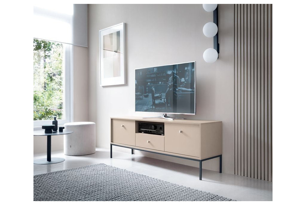 Stolik RTV MONO Beż MRTV154 154cm – System Modułowy