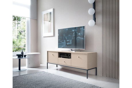 Stolik RTV MONO Beż MRTV154 154cm – System Modułowy
