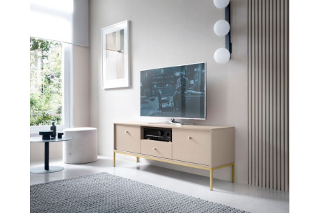 Stolik RTV MONO Beż MRTV154 154cm – System Modułowy