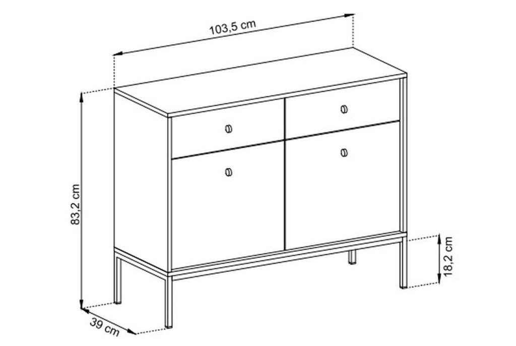 Komoda MONO MKSZ104 granat