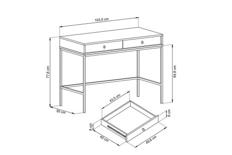 Toaletka MONO MT104 granat