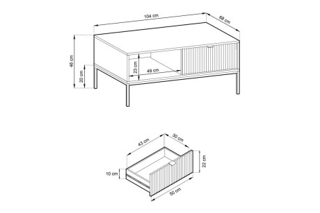 Meble systemowe NOVA b/zł - zestaw 4