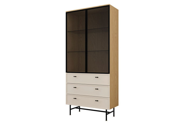 Witryna ELORA macadamia 90 cm z opcją LED