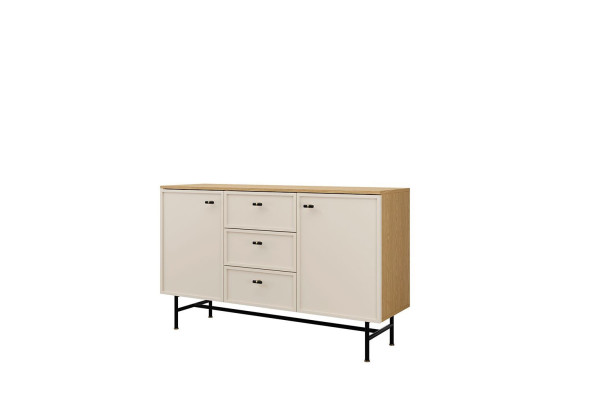 Komoda ELORA 135 cm dąb wiosenny macadamia